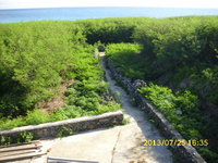 passages such as this one barely wide enough for bicycle traffics are a common sight throughout 
			these islands